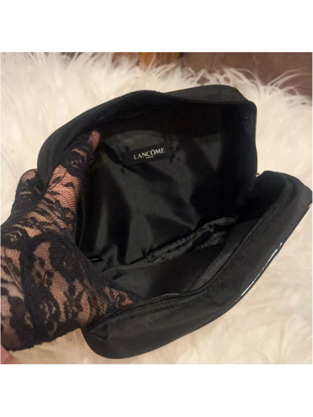 Lancome Elegant Black Cosmetic Pouch